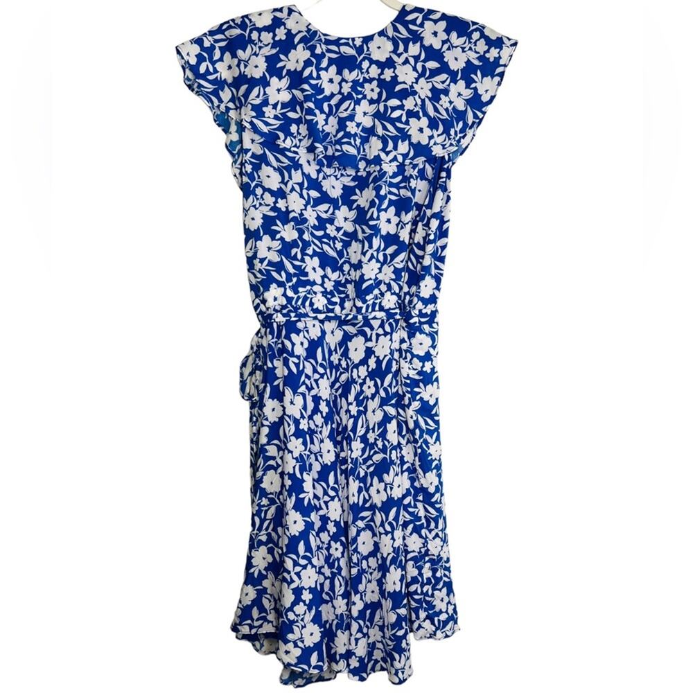 DRAPER JAMES RSVP Ruffle Wrap Dress Small - Picture 5 of 11